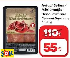 AYTAÇ/SULTAN/ MÜSLÜMOĞLU DANA PASTIRMA ÇEMENİ SIYRILMIŞ AYTAÇ/SULTAN/ MÜSLÜMOĞLU DANA PASTIRMA ÇEMENİ SIYRILMIŞ